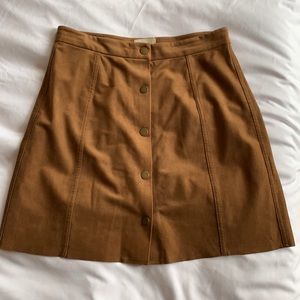 Aritzia Wilfred cognac Skirt